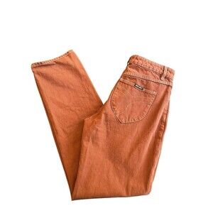 ROLLA'S Women's High Rise Classic Straight Regular Fit Size 28 Brown Rust